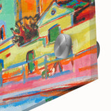 Vibrant Expressionist Cityscape - Colorful Dance Hall Canvas Print