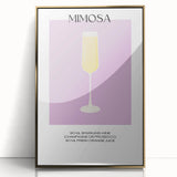 Art deco poster featuring a stylized cocktail in gold and black tones, acrylic framed, suitable for modern art wall decor.