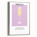 Landscape art painting depicting colorful assorted beverages on a black background, printed on framed canvas.