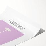 Extra large rolled print featuring line art flowers in black and white, ideal for large living room wall art.