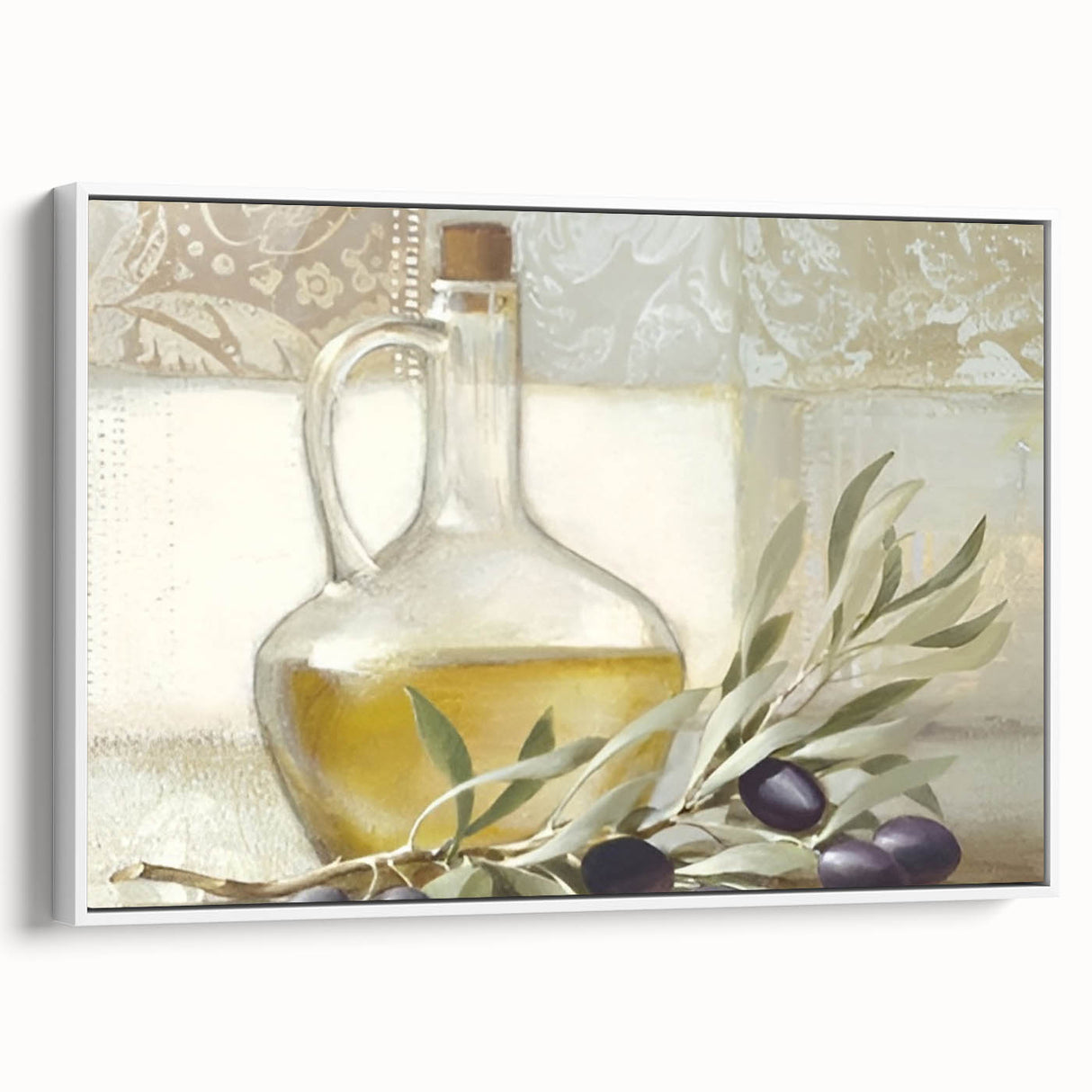 Extra large framed canvas vintage poster art featuring colorful fruits on a black background, suitable for living room decor.
