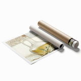 Extra large rolled print featuring an array of fruits in vibrant colors.