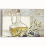 Large black and white stretched canvas featuring assorted fruits, ideal for kitchen wall art.