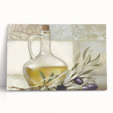 Black and white large art print of assorted fruits on stretched canvas, ideal for kitchen wall art.