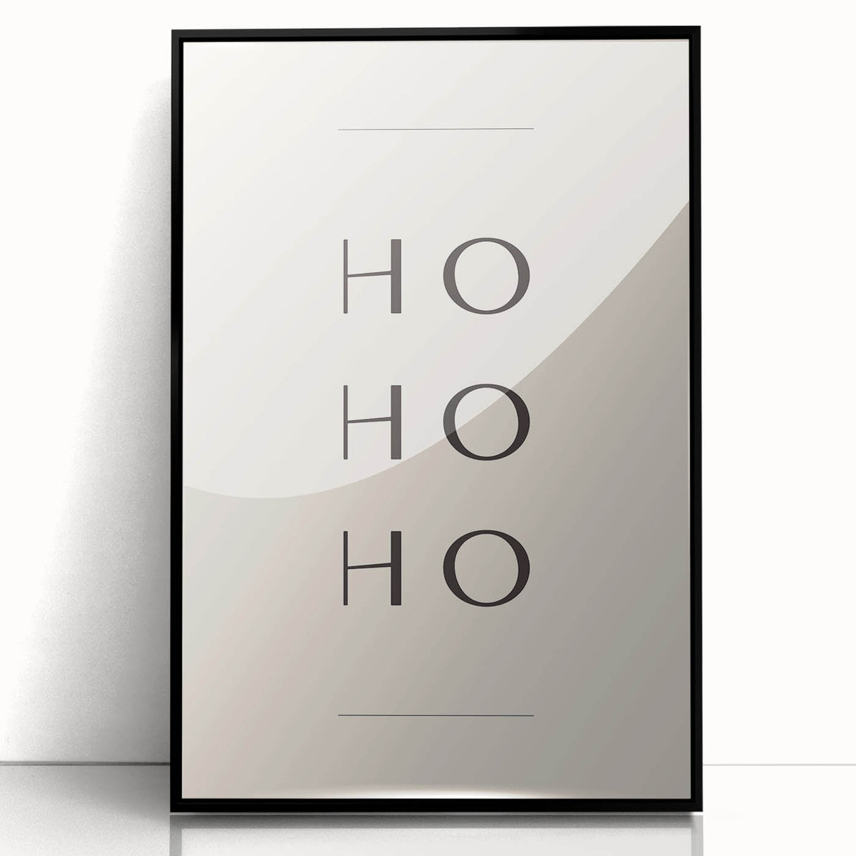 Minimalist Ho Ho Ho Christmas Wall Decor - Holiday Wall Art