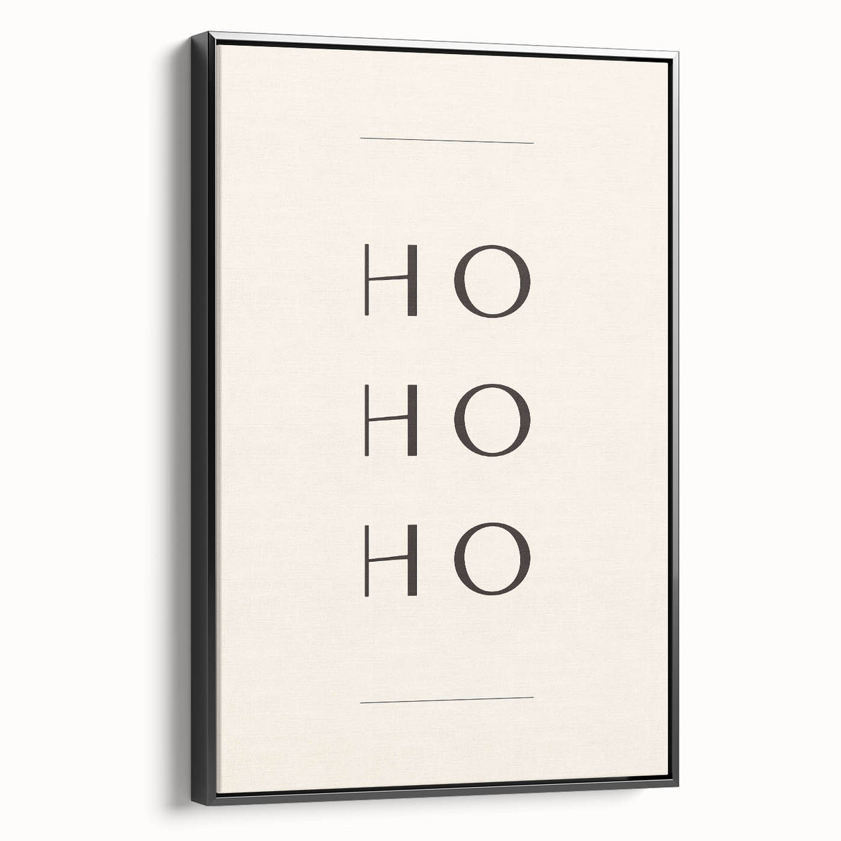 Minimalist Ho Ho Ho Christmas Wall Decor - Holiday Wall Art