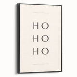 Minimalist Ho Ho Ho Christmas Wall Decor - Holiday Wall Art