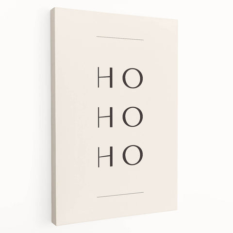 Minimalist Ho Ho Ho Christmas Wall Decor - Holiday Wall Art