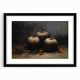 Spooky Wall Art - Dark Gothic Pumpkin Still Life