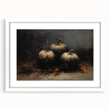 Spooky Wall Art - Dark Gothic Pumpkin Still Life