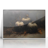 Spooky Wall Art - Dark Gothic Pumpkin Still Life