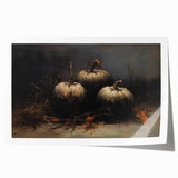 Spooky Wall Art - Dark Gothic Pumpkin Still Life