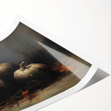 Spooky Wall Art - Dark Gothic Pumpkin Still Life