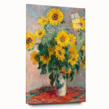 Claude Monet's Bouquet of Sunflowers - Vibrant Impressionist Floral Art