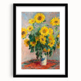 Claude Monet's Bouquet of Sunflowers - Vibrant Impressionist Floral Art