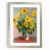 Claude Monet's Bouquet of Sunflowers - Vibrant Impressionist Floral Art