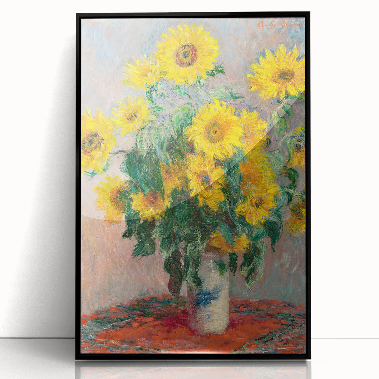 Claude Monet's Bouquet of Sunflowers - Vibrant Impressionist Floral Art