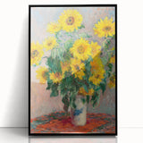 Claude Monet's Bouquet of Sunflowers - Vibrant Impressionist Floral Art