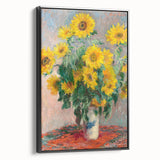Claude Monet's Bouquet of Sunflowers - Vibrant Impressionist Floral Art