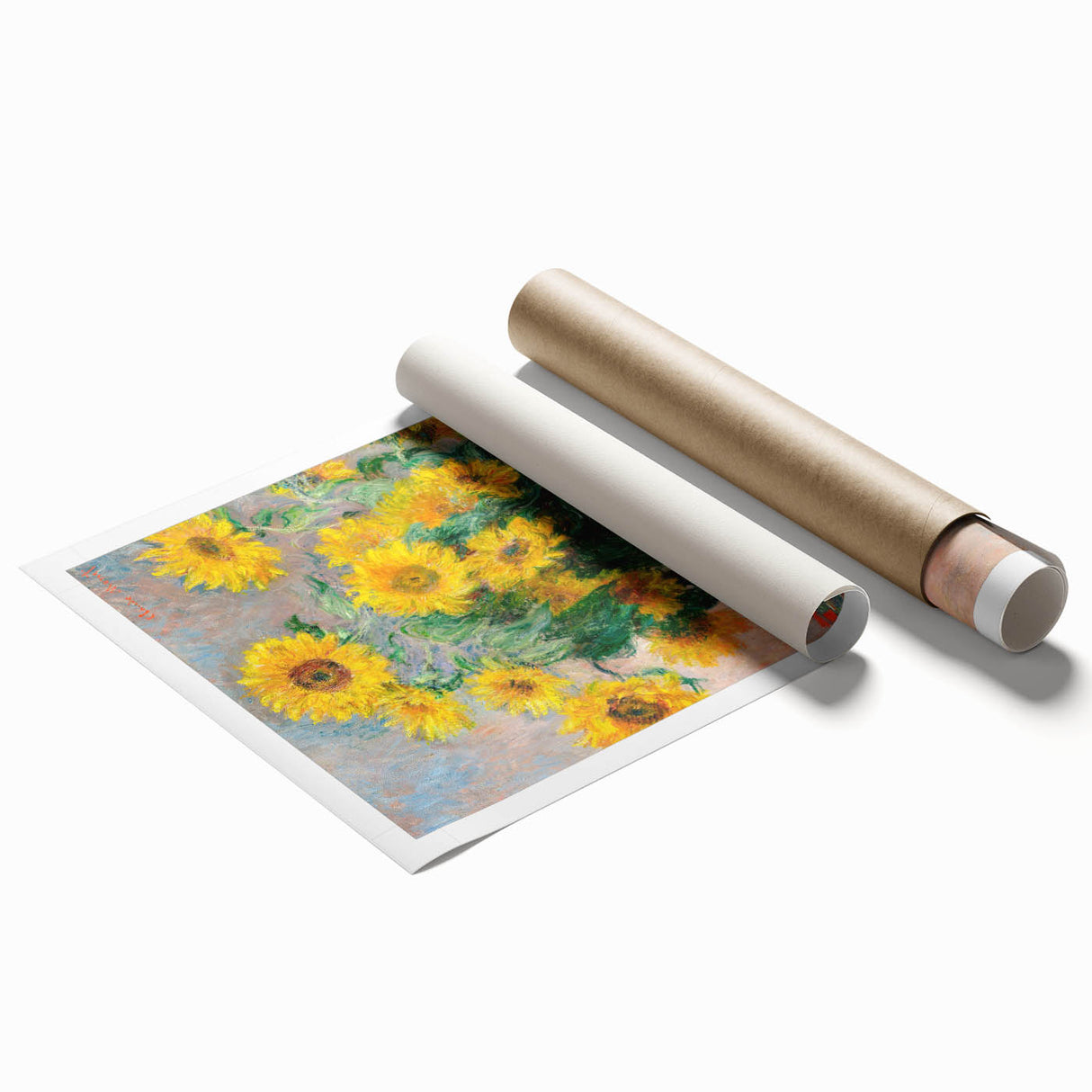 Claude Monet's Bouquet of Sunflowers - Vibrant Impressionist Floral Art