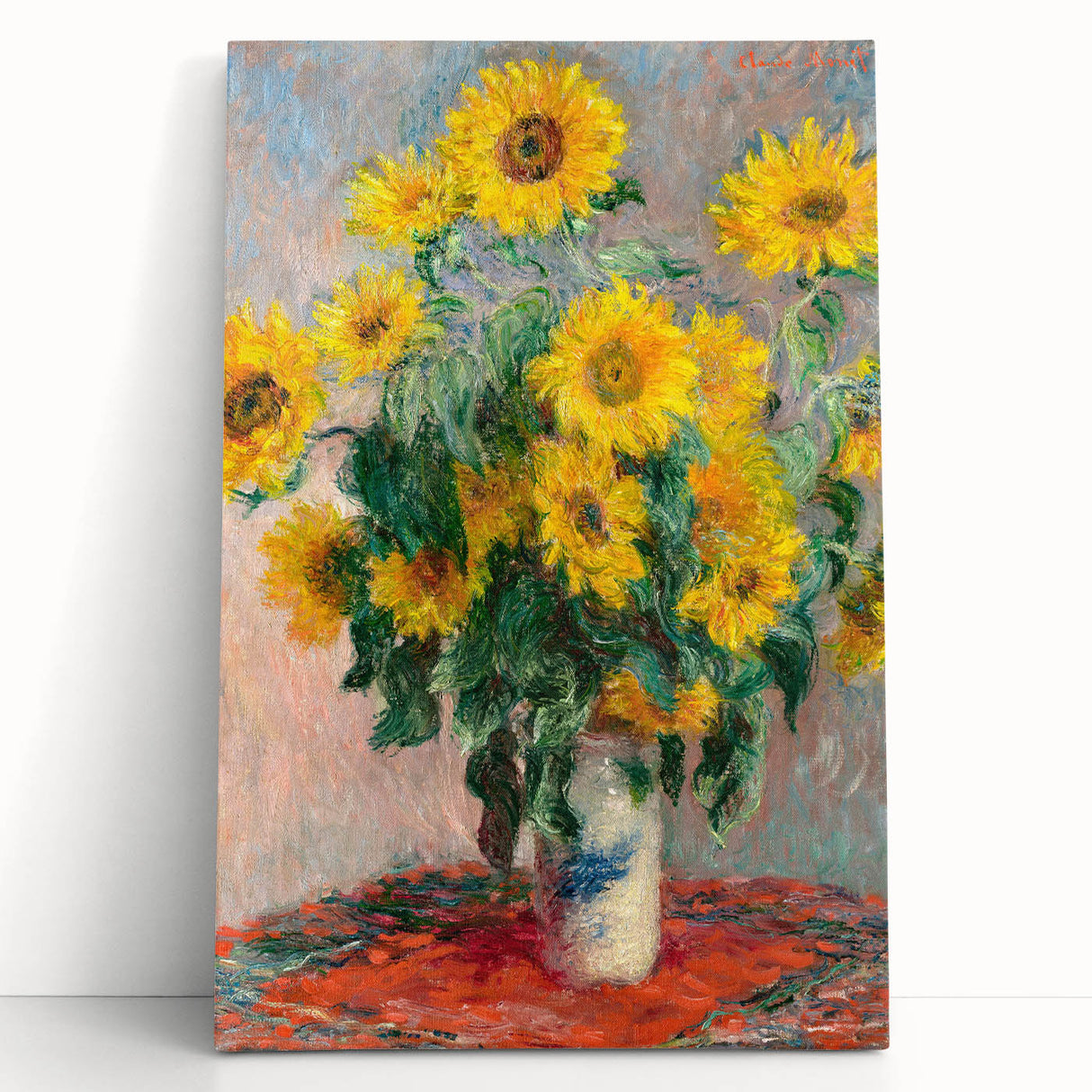 Claude Monet's Bouquet of Sunflowers - Vibrant Impressionist Floral Art