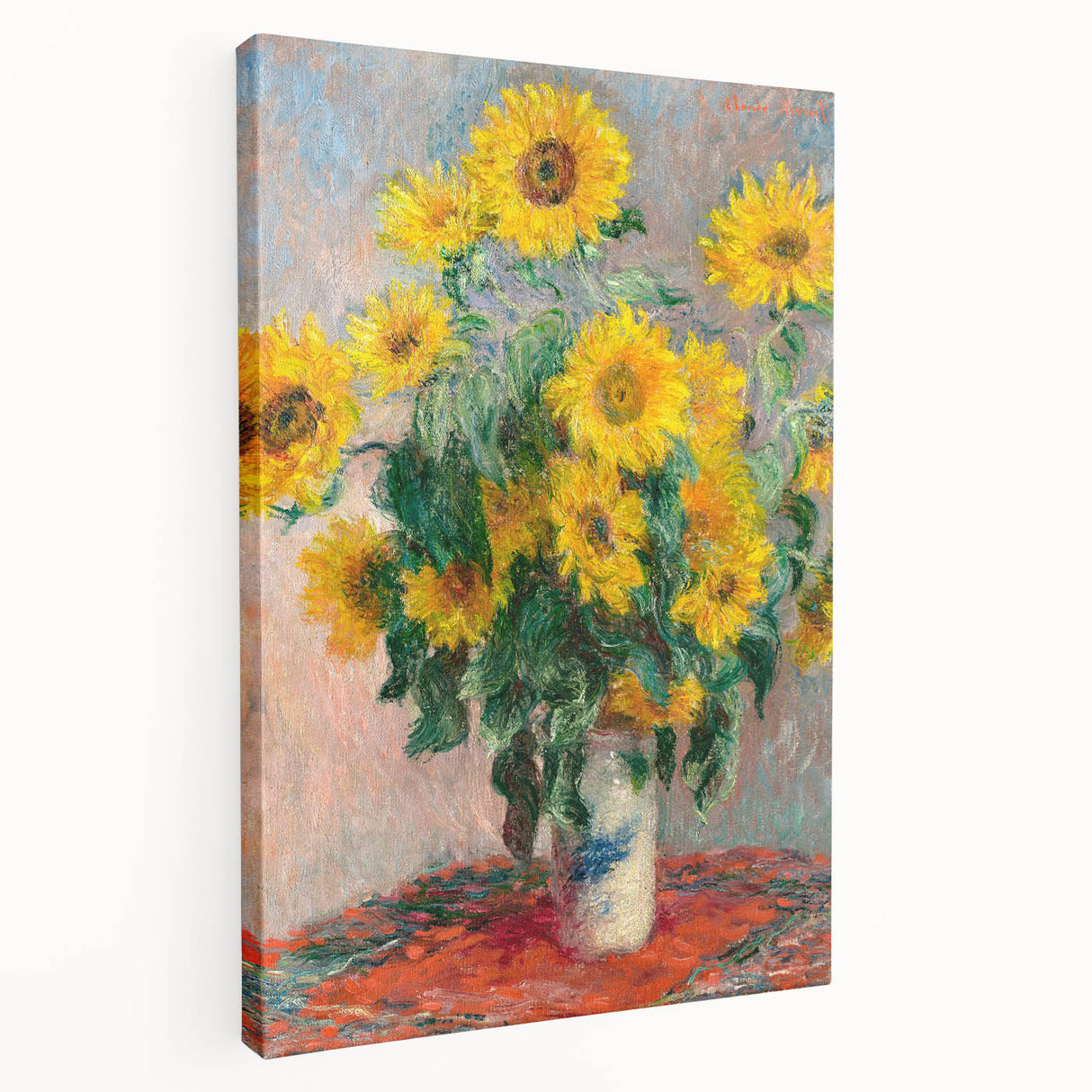 Claude Monet's Bouquet of Sunflowers - Vibrant Impressionist Floral Art