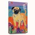 Cute Pug Kids Room Wall Art – Colorful Nursery Animal Print