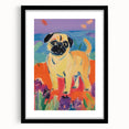 Cute Pug Kids Room Wall Art – Colorful Nursery Animal Print