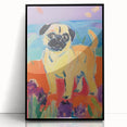 Cute Pug Kids Room Wall Art – Colorful Nursery Animal Print