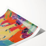 Cute Pug Kids Room Wall Art – Colorful Nursery Animal Print