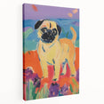 Cute Pug Kids Room Wall Art – Colorful Nursery Animal Print