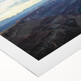 Vibrant rolled canvas depicting a stunning landscape of canyons with rich earth tones and intricate textures, ideal for enhancing home decor and art collections.