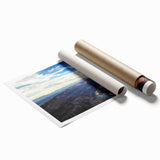 Vibrant landscape print showcasing stunning canyons in rich earthy tones, rolled for easy shipping and display, perfect for home decor enthusiasts seeking natural beauty.