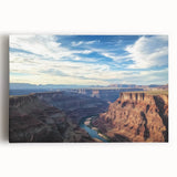Vibrant landscape canvas art depicting stunning canyons with rich earthy tones, ideal for home decor. Perfect for nature lovers seeking artistic elegance.