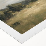 Rolled canvas showcasing a vibrant African landscape art design with rich colors, textured surface, and packaged securely in a durable cardboard tube for easy shipping and display.