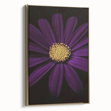 Framed canvas depicting a vintage-style landscape painting with black and gold tones, ideal for bedroom wall art.