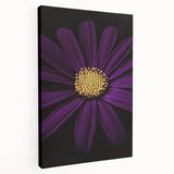 Close-up floral image on stretched canvas with vivid green and pink tones, suitable for kitchen wall art.