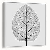 Framed canvas vintage poster art featuring a close-up of colorful leaves against a black background.