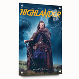 Retro Highlander Poster Art - Vintage Fantasy Action Movie Prints