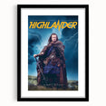 Retro Highlander Poster Art - Vintage Fantasy Action Movie Prints