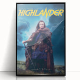 Retro Highlander Poster Art - Vintage Fantasy Action Movie Prints