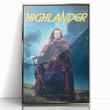 Retro Highlander Poster Art - Vintage Fantasy Action Movie Prints