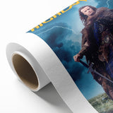 Retro Highlander Poster Art - Vintage Fantasy Action Movie Prints