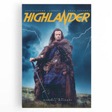 Retro Highlander Poster Art - Vintage Fantasy Action Movie Prints