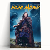 Retro Highlander Poster Art - Vintage Fantasy Action Movie Prints