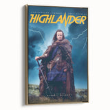 Retro Highlander Poster Art - Vintage Fantasy Action Movie Prints