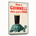 Retro Guinness Turtle Poster - Vintage Bar Wall Art Print