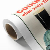 Retro Guinness Turtle Poster - Vintage Bar Wall Art Print