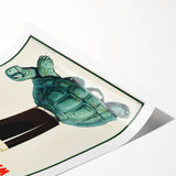 Retro Guinness Turtle Poster - Vintage Bar Wall Art Print