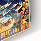 Retro Athens Travel Poster – Vintage Greece Seaside Art